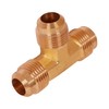 Everflow 1/4" Flare Tee Pipe Fitting; Brass F44-14